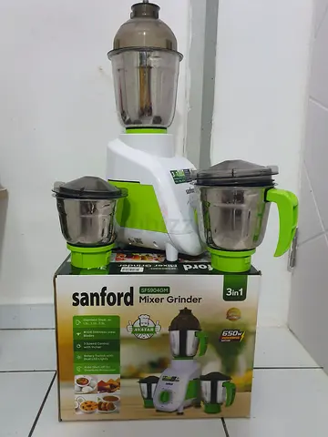 Sanford 3 In 1 Mixer Grinder 1.5L 650W  SF5904GM WHITE GREEN 1year 4months Warranty Left
