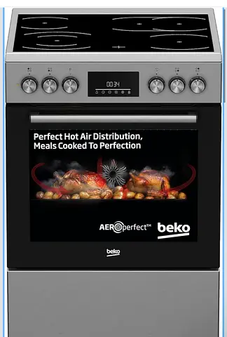 Beko Stainless Steel Electric Cooker with Ceramic Hob (Nearly New)