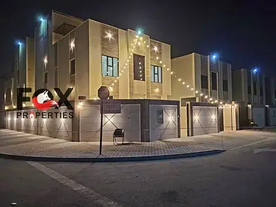 "Spacious 6 master bedrooms villa with large living room, yard, terrace, maid’s room, prime location, great price, easy access to Sharjah & Dubai."