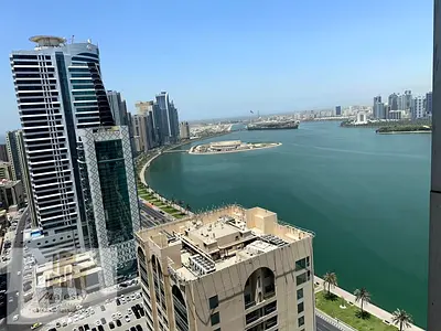 شقة فاخرة للبيع في القصباء – المجاز 3 | إطلالة مباشرة على البحيرة