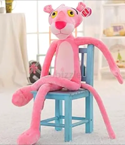Very Large Pink Panther Plush Toy - Soft Stuffed Animal