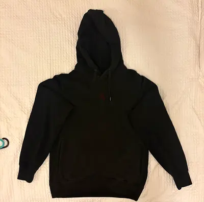 Black Pullover Hoodie - Unisex, Good Condition
