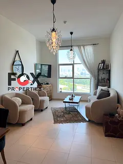 Luxury 2-bedroom apartment for sale in Al Nuaimiya 3, City Tower, balcony with view of Ruler’s Pal