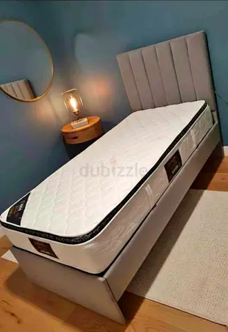 Brand New Single Bed Frame with Headboard and Mattress Spring soft Comfortable