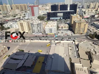 One bedroom and living room for sale in Al Nuaimiya Towers, Tower C, next to Al Hikma School. Immediate occupancy.