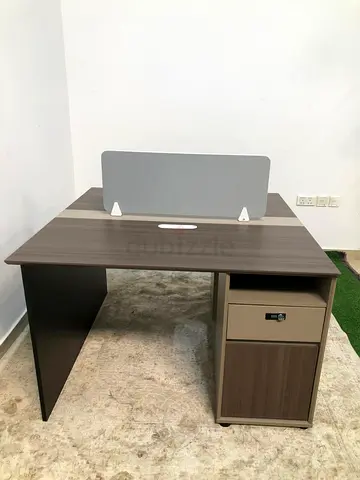 Modern 2-person workstation desk