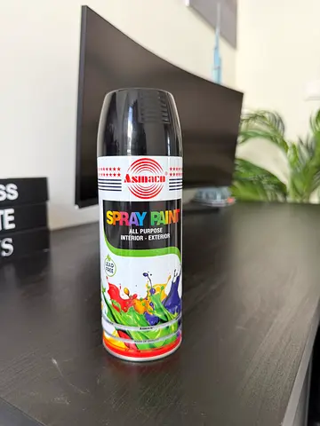 BRAND NEW Spray Paint Can - Multi-Purpose Aerosol (Black)