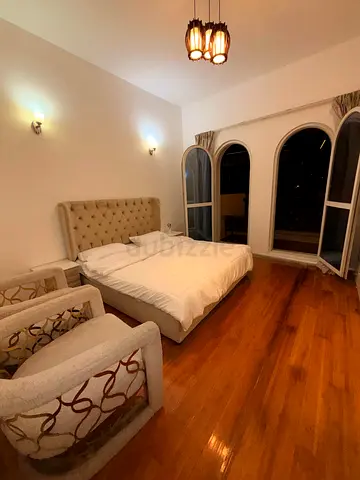 Master room with attached washroom is JVC