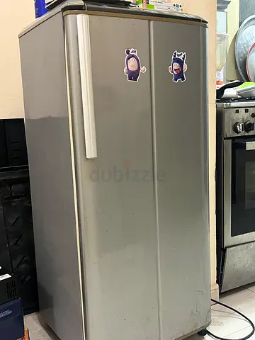Used single-door stainless steel refrigerator - good working condition