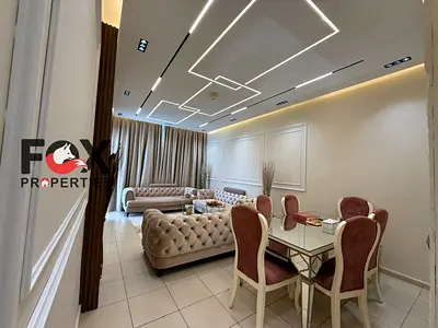 Luxury furnished 2BR in Ajman One Towers, Ajman. Master rooms, laundry, storage, free parking, gym