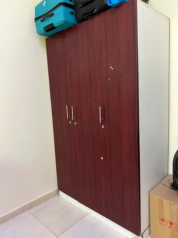 Used 3-Door Wooden Wardrobe