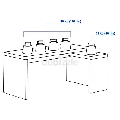 L-shaped Corner Desk - Simple White Workstation