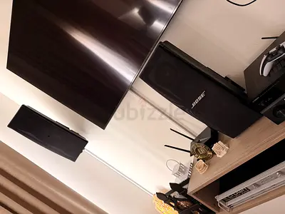 Sound system amplifiers and Bose speakers