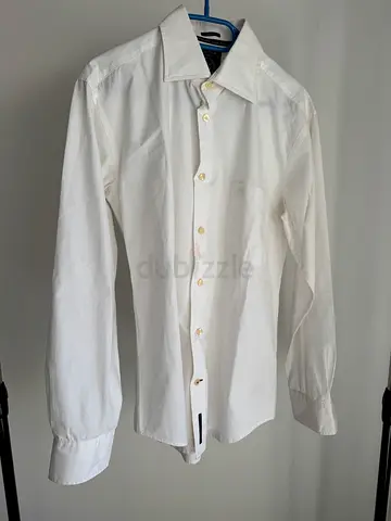 Sacoor Brothers Men White Slim Fit Shirt Size M