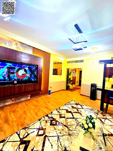 Apartment for sale in Ajman, two bedrooms and a living room, furnished, Horizon Towers, excellent size, 1800 sq ft
