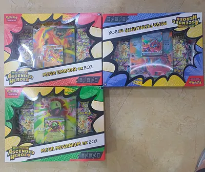 Pokémon Mega Box Collection - Mega Meganium EX, Mega EmborR EX, Mega Feraligatr EX