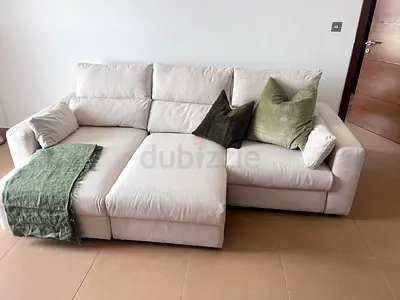 IKEA Esklstuna L Shape Sofa Bed Beige