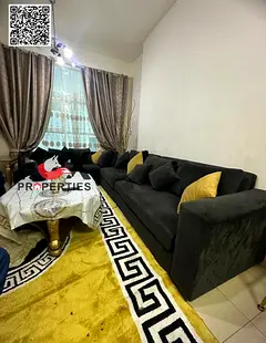 High-Yield Investment Opportunity , City Tower Ajman , Fully Furnished Apartment with Private Parkin