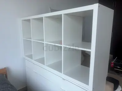 White IKEA 8-Cube storage unit - Excellent Condition