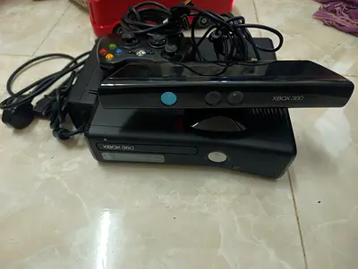 Xbox 360 Slim console bundle with Kinect,  controller and cables