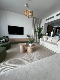 A luxurious furnished villa in Ajmal Makan project | Maid room | 2 balconies | Sea view | New neatly