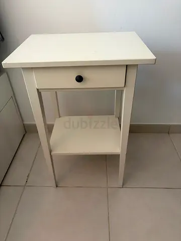 Three white bedside tables (IKEA)