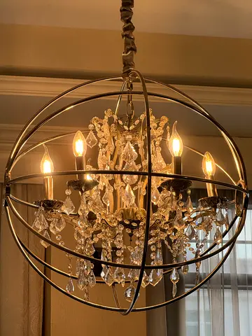 THE One Chandelier – Crystal Globe Design | Elegant Statement Piece