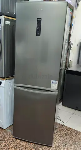 Candy Bottom-Freezer Refrigerator (Stainless Steel) - Good Condition