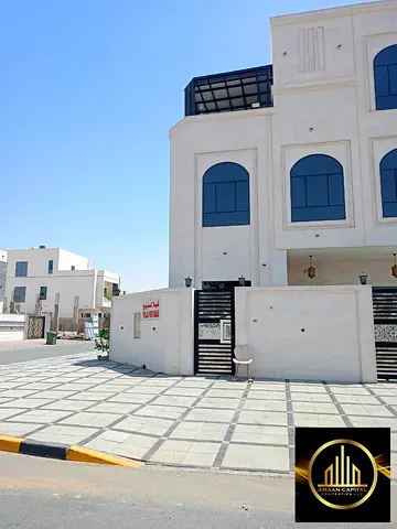 Villa for sale in Al Amrah area, including registration fees, directly on the main road to Sheikh Mohammed bin Zayed Road