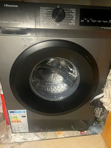 Hisense 7kg Front Load Washing Machine - Inverter, Steam (Gray)