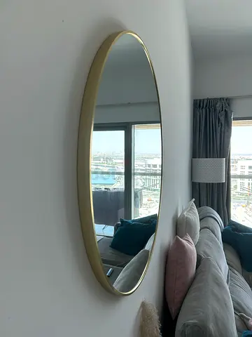 Gold Framed Wall Mirror - 80cm