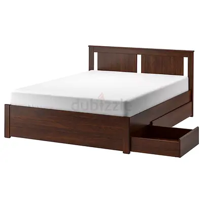 Ikea bed frame with storage