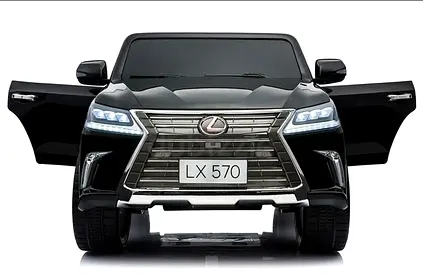 KIDS Ride on Lexus570 Toddler 4WD Remote Control With 2 Leather Seats and Touchscreen black