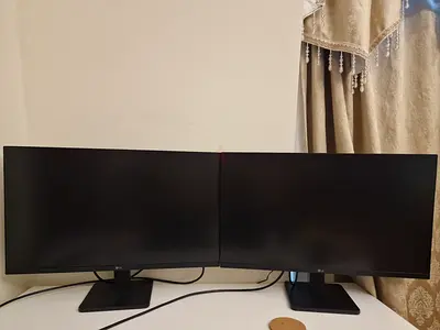 Dual 24-inch LED Monitors (Pair) - Good Condition