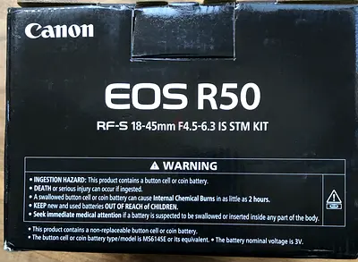 Canon EOS R50 Mirrorless Camera RF-S18-45mm  Mirrorless Hybrid camera