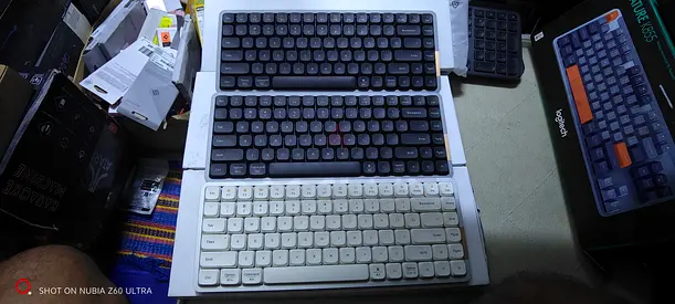 Lofree Flow Low Profile Mechanical Keyboard – Wireless + Wired, 100 Keys, Black