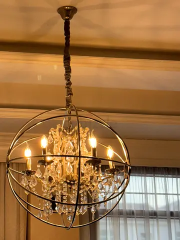 THE One Chandelier – Crystal Globe Design | Elegant Statement Piece