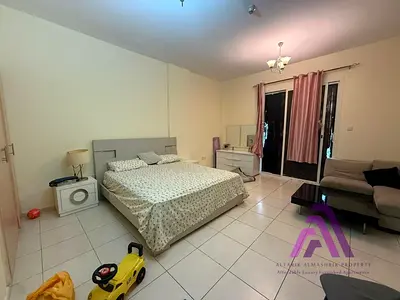 Furnished Studio | Russia Cluster V-15 | Balcony & Road View