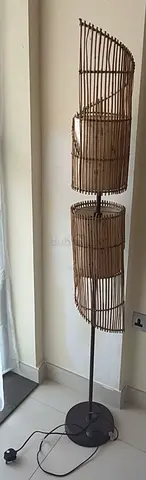 Corner Tower Bamboo Lamp for sale