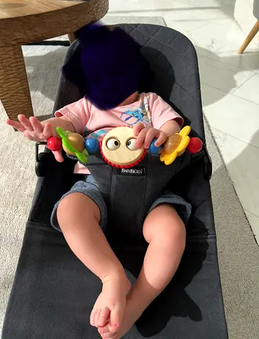 BabyBjörn-style Baby Bouncer with Toy Bar