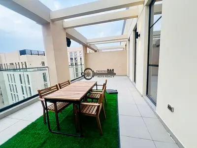 🔥 Ultra Luxury Fully Furnished 1BHK with Private Terrace | 2 Washrooms | High-End Interior | Premium Living Deal in Al Mamsha