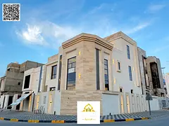For sale: High-end villa, registration and ownership fees included, close to services and a mosque.