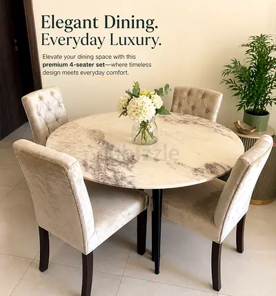 Dining table with four chairs