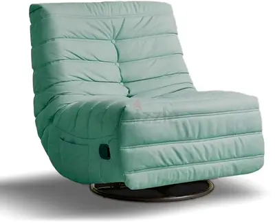 Light Green Recliner Lounge Chair with Swivel Base