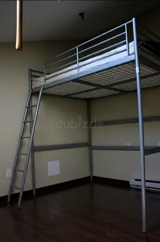 IKEA metal loft bed 140x200 cm size used good condition