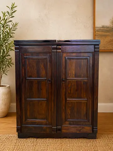 Marina Home Solid Wood Bar Cabinet
