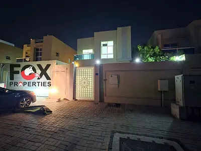 Modern villa for rent in Al Zahya 4 master rooms open hall majlis yard covered parking control spacious AED 75,000 one payment up to 4