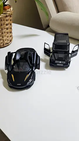 Set of 2 Black Sports Cars