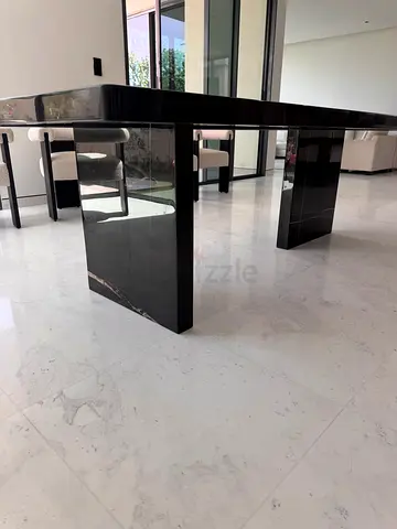 Black and Gold Marble Dining table