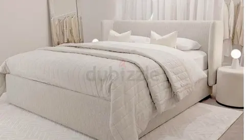 Elegant beautiful beige colour 200*200 super king size Bed